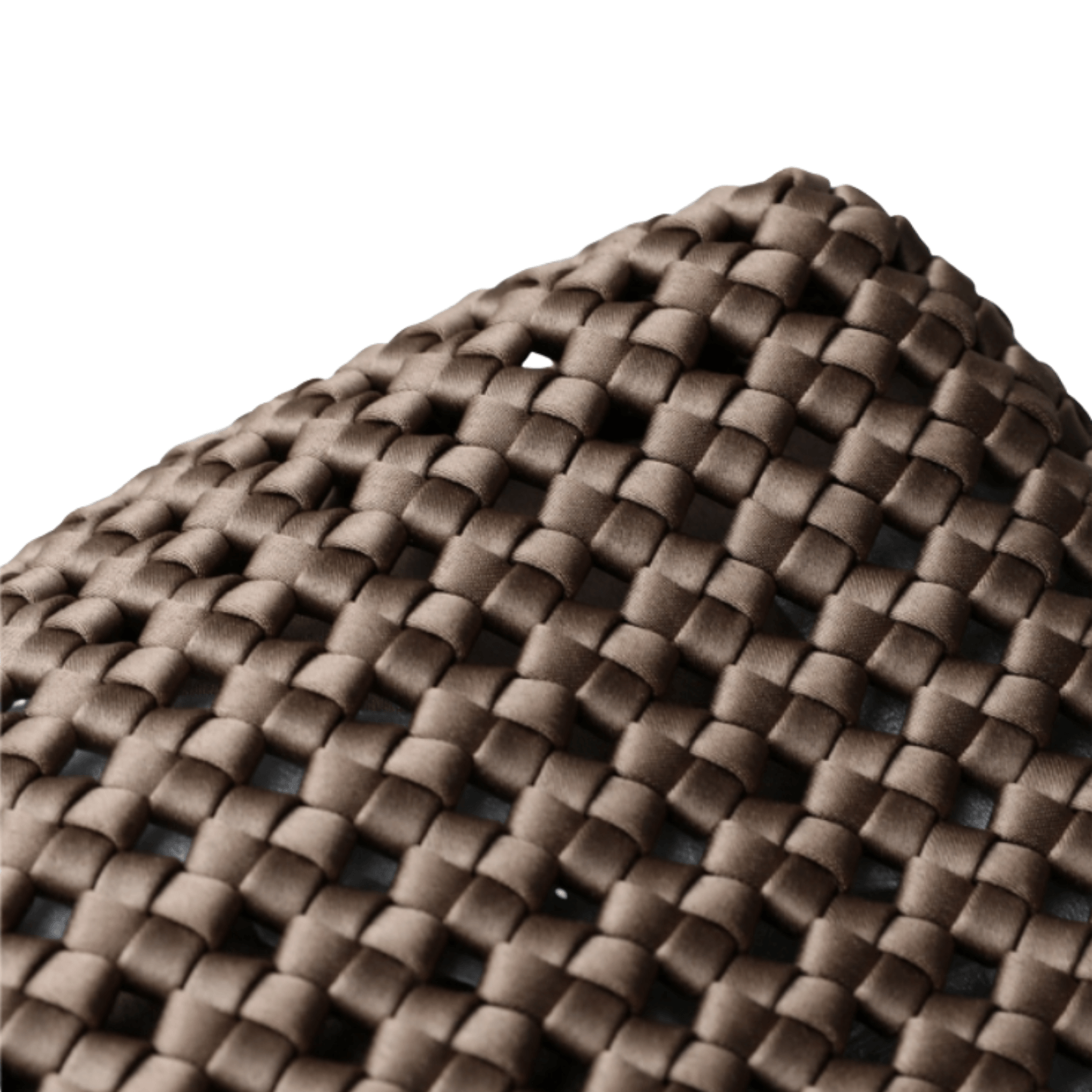Close-up of hollow-out woven material for Hollow-Out Woven Bucket Bags with Inner Zipper Pouch Handbag.